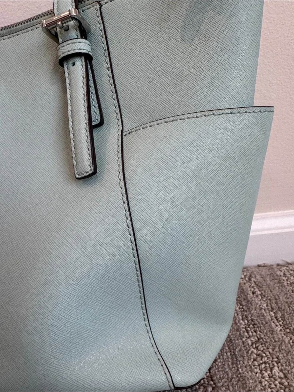 Michael Kors Mint Green Saffiano Leather Tote